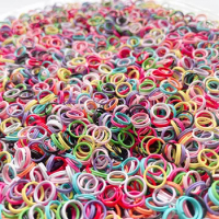 100/200/500pcs 8mm Candy Color Metal Jump Rings Split Double Ring DIY Necklace Bracelet Keychain Connectors Jewelry Accessories