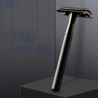Adjustable Safety Razor Double Edge Stainless Steel Classic Mens Shaving Mild to Aggressive Hair Rem