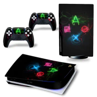 Decal Sticker For PS5 Standard Disc Edition Skin Cover for Sony PlayStation 5 Console &amp; 2 Controllers PS5 Skin Sticker Vinyl