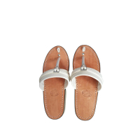 sandal terumpah pria kulit asli tasikmalaya antislip sol karet mentah trendy casual tarumpah jepit S