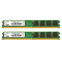2pieces set DDR2 1GB 2GB 800Mhz PC2-6400 DIMM Desktop PC RAM 240 Pins 1.8V NON ECC Wholesale price
