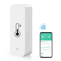 Wifi Temperature Sensor WiFi Temperature Humidity Sensor Smarts Life With Remote App Notification Alert For Google Home Pets