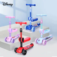【Disney 迪士尼】兒童騎滑二合一折疊三輪滑板車(米奇 冰雪奇緣 蜘蛛人 蘇菲亞)