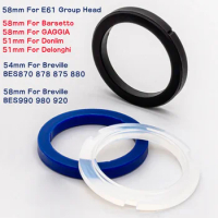 2pcs Silicone Steam Ring 51mm/54mm/58mm Coffee Grouphead Gasket Ring For Delonghi Breville GAGGIA Barsetto Donlim E61 Group Head