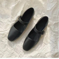 2024 Spring Autumn Designer Women Flats Shoes Fashion Ladies Buckle Loafer Shoes Female Elegant Shoes