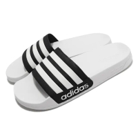 【adidas 愛迪達】涼拖鞋 Adilette Shower 白 黑 男鞋 女鞋 拖鞋 三線 舒適 柔軟 愛迪達(GZ3773)