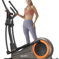 Elliptical Machine, Elliptical Exercise Machine for Home with Hyper-Quiet Magnetic Driving System, E