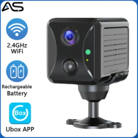 HD Wifi Mini Camera 3800mAh Built-in Battery PIR Motion Detection Indoor Security CCTV Surveillance WIFI Camera UBox APP