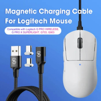 Magnetic USB Charging Cable for Logitech Mouse Wired Mouse Cable for G Pro Wireless G Pro X Superlight G703 G903