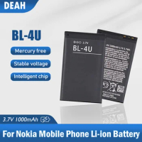 BL-4U 3.7V 1000mAh BL 4U BL4U Li-ion Rechargeable Phone Battery For Nokia 8800 206 515 5250 5330XM 5530XM 5730XM 8800Arte 8900