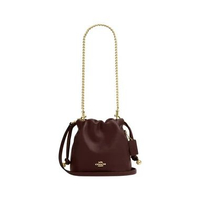 Coach Faye Mini Drawstring Bag Maple Ghw Brown