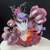Pokémon Fantasy House Gengar Family Anime Figure Shadow Ball Evolution Group Ectoplasma Gk Model Extra Large Decoration Toys