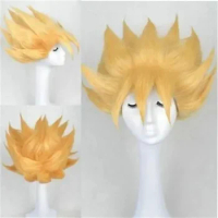 New Dragonball Super Sayajins SSJ Goku Blonde New Cosplay Wigs Short Cos Wig