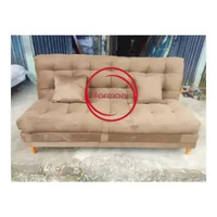SOFA BED KULIT SOFA LIPAT KULIT FREE ONGKIR SERANG KOTAK COKLAT