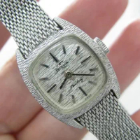 TECHNOS "water ripple dial" Switzerland niche brand manual Vintage mechanical women's watch