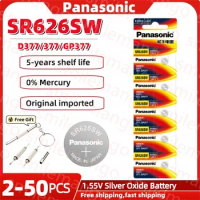 Panasonic SR626SW 1.55V 377 button battery is suitable for Tissot Swatch CK Swatch quartz watch Silver oxide small battery