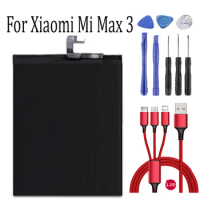 5500mAh BM51 Battery For Xiaomi Mi Max 3 Max3 phone Replacement Batteries Bateria For Xiaomi Mi Max 3+USB cable+toolki