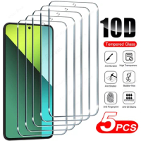 5Pcs Screen Protector For Xiaomi Redmi Note 13 Pro 5G Tempered Glass For Redmi Note 13 12 11 12s 10 8 9 Pro 13C 12C 4G Glass