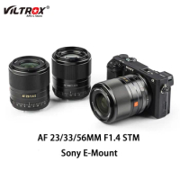 Viltrox 23mm 33mm 56mm F1.4 for Sony E Lens Auto Focus Portrait Large Aperture APS-C Vlog Lens Sony E Mount Camera A7RIII A7III
