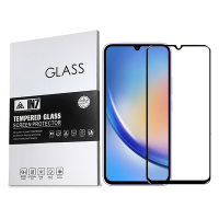 IN7 Samsung A34 5G (6.6吋) 高清 高透光2.5D滿版9H鋼化玻璃保護貼-黑色