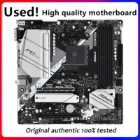 For ASRock B550M Pro4 Used Motherboard Socket AM4 B550 Original Desktop PCI-E 4.0 M.2 Nvme Mainboard