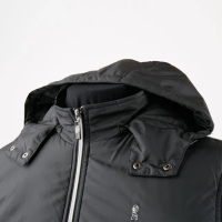 【ROBERTA 諾貝達】簡約休閒 鋪棉夾克外套(黑色)