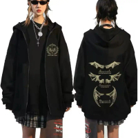 Retro The Bat Boys Rhysand Azriel Cassian Zipper Hoodie Men