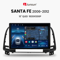 Junsun X7 MAX 13.1“ 2K AI Voice Wireless CarPlay Android Auto Car Radio for Hyundai Santa Fe 2 2006-2012 Multimedia autoradio
