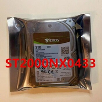 Original New HDD For Seagate 2TB 3.5" SAS 12 Gb/s 64MB 7200RPM For Internal HDD For Server HDD For ST2000NX0433