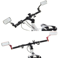 Rearview Mirror Glass for Xiaomi Mijia M365 Electric Scooter Qicycle EF1 Bike Back Rear Sight Reflector Angle Adjustable Mirror