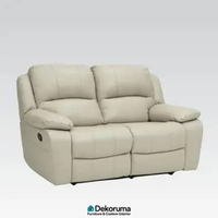 Dekoruma Tenzo CAMDEN Sofa Recliner 2 Dudukan / Sofa Double Seater / Sofa 2 Orang - Krem