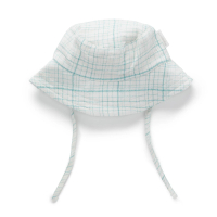 【Purebaby】澳洲 有機棉 嬰兒遮陽帽(新生兒 漁夫帽)