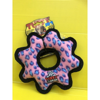 ✪四寶的店n✪附發票~TUFFY 耐咬齒輪玩具(粉紅小)設計特殊邊緣縫製的超耐咬玩具 不傷狗狗的牙齒 能漂浮在水中喔