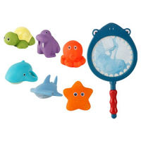 溫感變色兒童撈魚洗澡玩具(6隻動物)1組入 【小三美日】 顏色隨機出貨