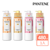【PANTENE 潘婷】日本進口 Effortless系列無矽靈洗髮精/護髮素480ml(全面夜間修復/早安柔順護理/平行輸入)