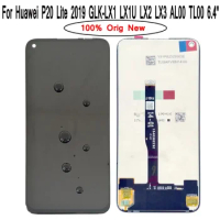 Shyueda IPS 100% Orig New 6.4" For Huawei P20 Lite 2019 GLK-LX1 LX1U LX2 LX3 AL00 1080x2310 LCD Display Touch Screen Digitizer