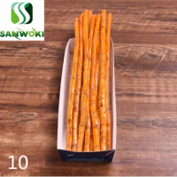 Simulation super long french fries display Fried snack food model super long Taiwanese fries model potato fake food sample
