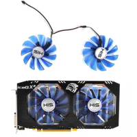 New HIS cooling fan FDC10H12S9-C 4PIN RX580 RX590 GPU fan for HIS RX 590 IceQ X ² OC 8GB Graphics Card Fan Replacement