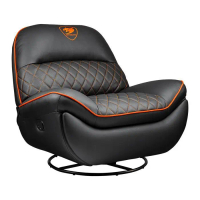 Kursi COUGAR GAMING OVERLORD Rocking Recliner Sofa - Cougar Sofa Overload
