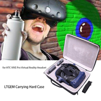 LTGEM EVA Hard Case สำหรับ HTC VIVE Pro ชุดหูฟังเสมือนจริง-กระเป๋าเดินทางป้องกัน