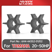 6H4-44352-01 Water Pump Impeller For Yamaha Outboard Motor Engine 20hp 25hp 30hp 40hp 50hp Ship Boat Parts 6H4-44352-02