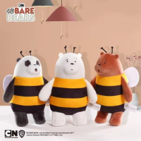 20cm Original Cartoon We Bare Bears Plush Toys Grizzly Panda Ice Bear Soft Stuffed Dolls Plushies Cushion Figures Gifts