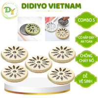 Combo 5 Khay Nhang Muỗi Thân Thấp - Hộp Thép Đựng Nhang Muỗi Tiện Dụng - Set 5 Kệ Nhang Muỗi