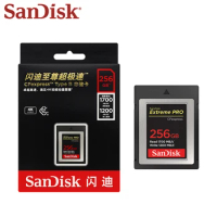 100% Original Sandisk CFexpress Type B Memory Card 64GB 128GB 256GB 512GB High Speed Extreme PRO CFE Type-B Card For 4K Video