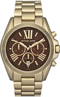 『Marc Jacobs旗艦店』美國代購 MK5502 Michael Kors 金色羅馬時尚棕三眼計時腕錶