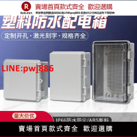 【台灣公司 優質服務】戶外ABS塑料配電箱明裝家用防水電表空箱室外防雨工程電源控制箱