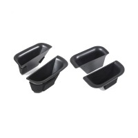 กล่องเก็บของมือจับประตูรถยนต์ ถาดจัดระเบียบสำหรับ Land Cruiser Prado FJ120 2003-2009 ประตูหน้า+หลัง