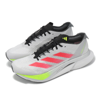 adidas 慢跑鞋 Adizero Boston 12 M 男鞋 女鞋 灰 紅 回彈 緩震 運動鞋 愛迪達 JI4472