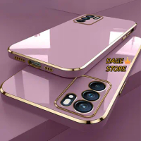 Phone Case for OPPO Reno 6Z Reno 6 4G Reno 6 Pro 5G 5 Pro Casing 6D Plating Soft Silicone Shockproof Back Cover