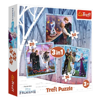 TREFL 3in1 Jigsaw Puzzle - The magical story / Frozen 2 จิ๊กซอว์เด็ก 3 ปี+